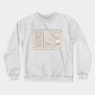 Tryptic Garden doodle Crewneck Sweatshirt